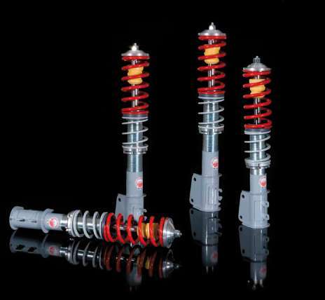 Coilovers suspension for rally use, progressive double springs suspensions, adjustable suspensions OSRAV